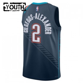 Barn Oklahoma City Thunder Tröja Shai Gilgeous-Alexander Nike 2025-26 City Edition Svart Swingman